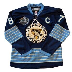 Pittsburg Penguins 2011 Winter Classic Sidney Crosby Jersey Size 50 Large Reebok